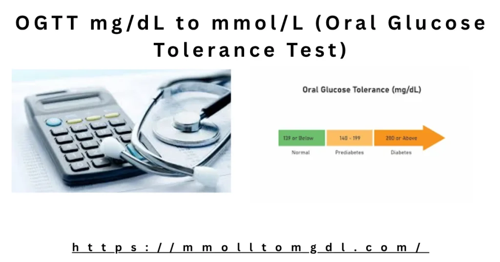 Convert OGTT mg/dL to mmol/L – Oral Glucose Tolerance Test Converter