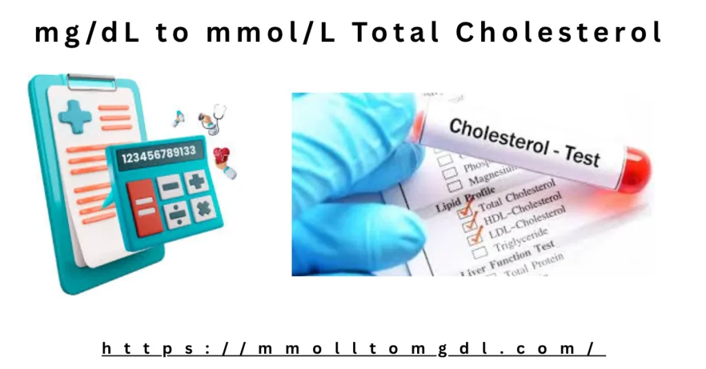 mg/dL to mmol/L Total Cholesterol Conversion Calculator (Instant ...