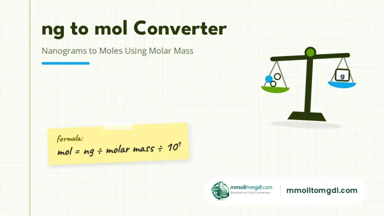ng to mol Converter – Nanograms to Moles Using Molar Mass