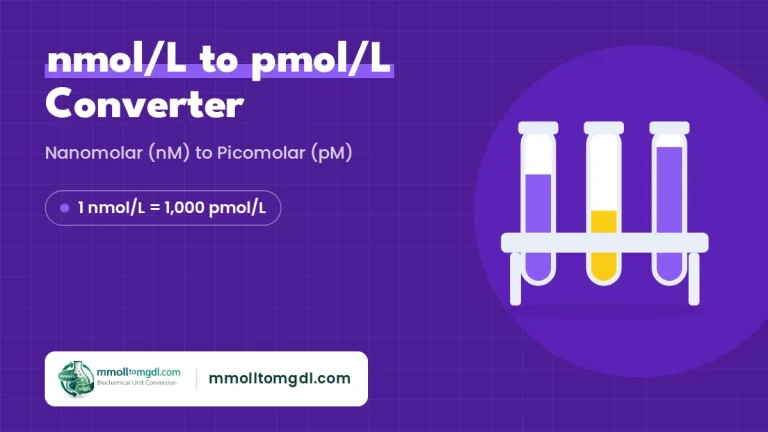 nmol/L to pmol/L Converter – Nanomolar (nM) to Picomolar (pM)