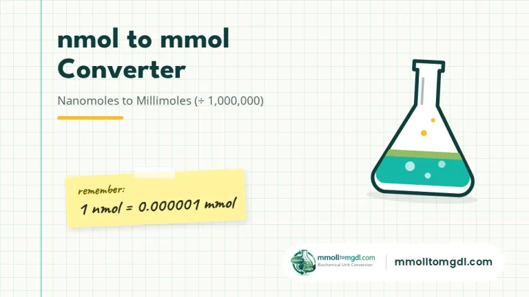 nmol to mmol Converter – Nanomoles to Millimoles (÷ 1,000,000)