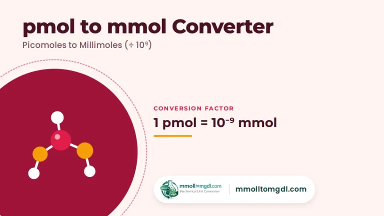 pmol to mmol Converter – Picomoles to Millimoles (÷ 10⁹)