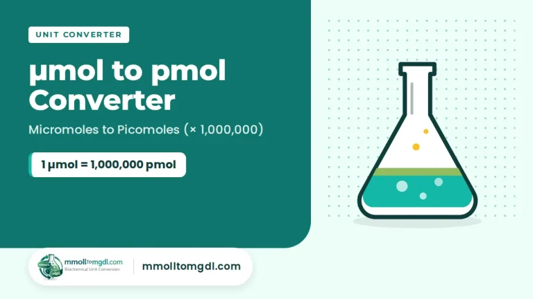 umol to pmol Converter – Micromoles to Picomoles (× 1,000,000)
